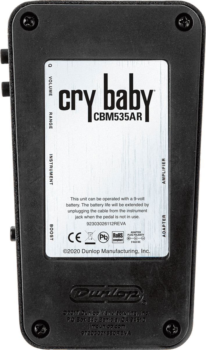 Pédale Wah Standard – Cry Baby Mini 535Q Auto-Return DUNLOP CBM535AR