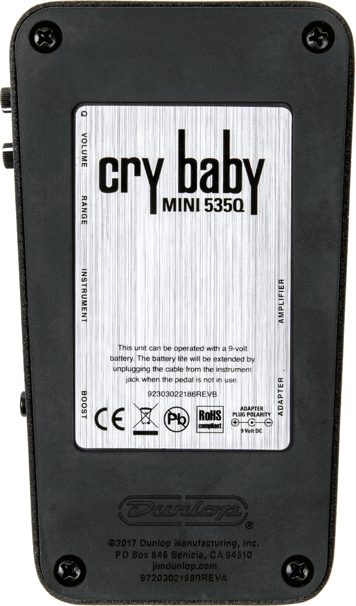 Pédale Wah Standard – Cry Baby Q Mini DUNLOP CBM535Q