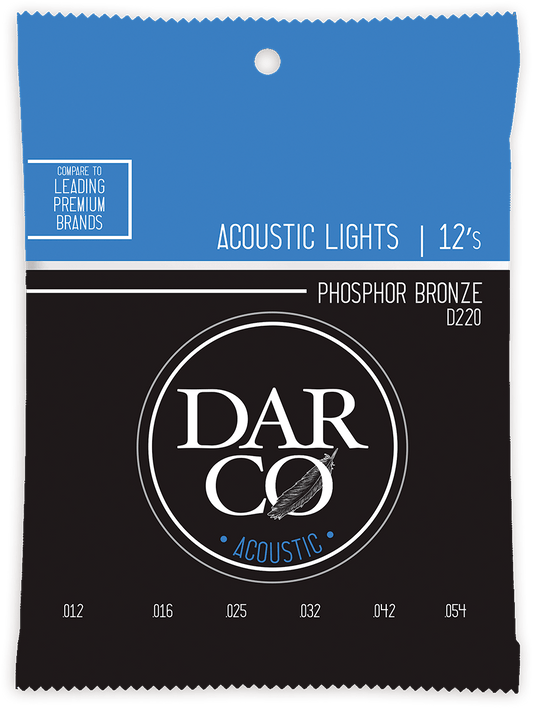 Jeu de cordes acoustique DARCO D220 – Phosphore Bronze – Light