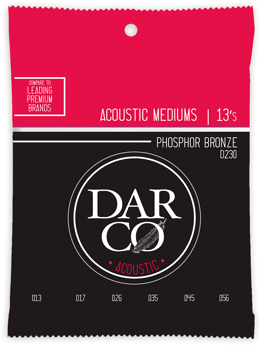 Jeu de cordes acoustique DARCO D230 – Phosphore Bronze – Medium