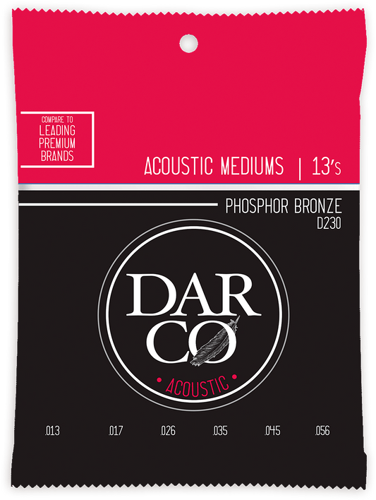 Jeu de cordes acoustique DARCO D230 – Phosphore Bronze – Medium