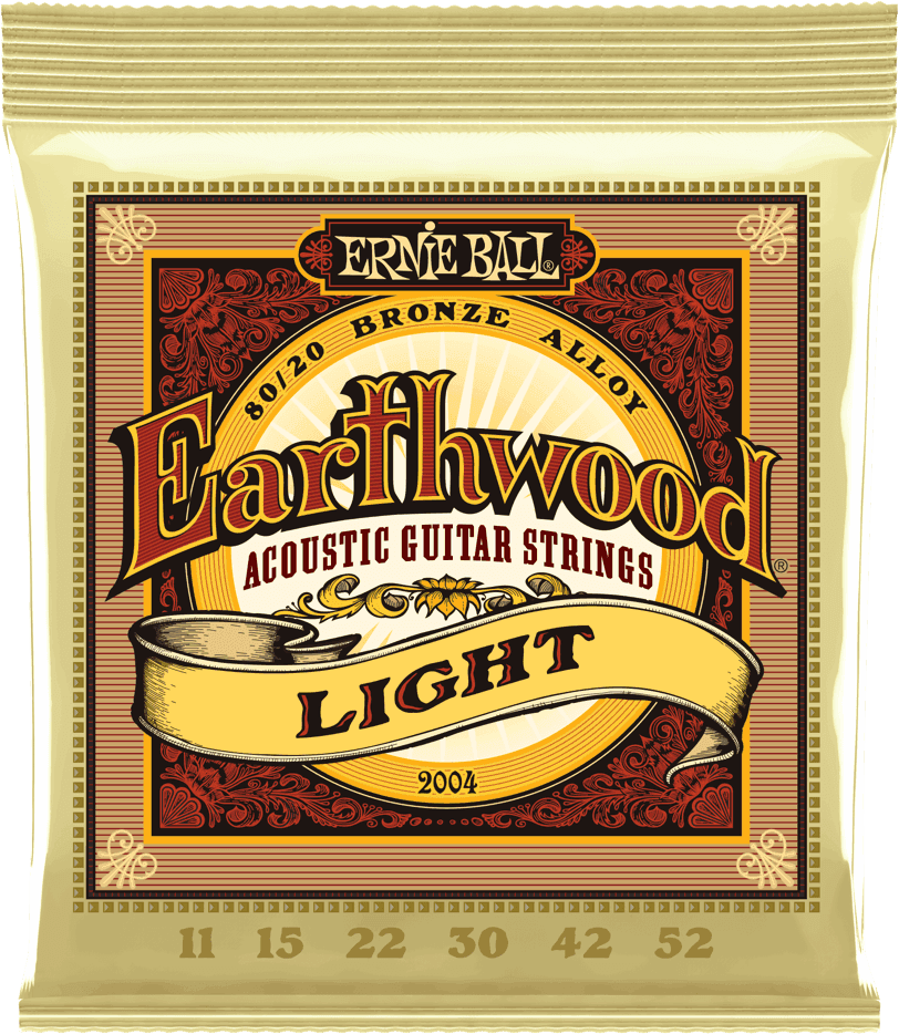 Jeu de cordes ERNIE BALL 2004 Earthwood Bronze – guitare acoustique – Light 11-52