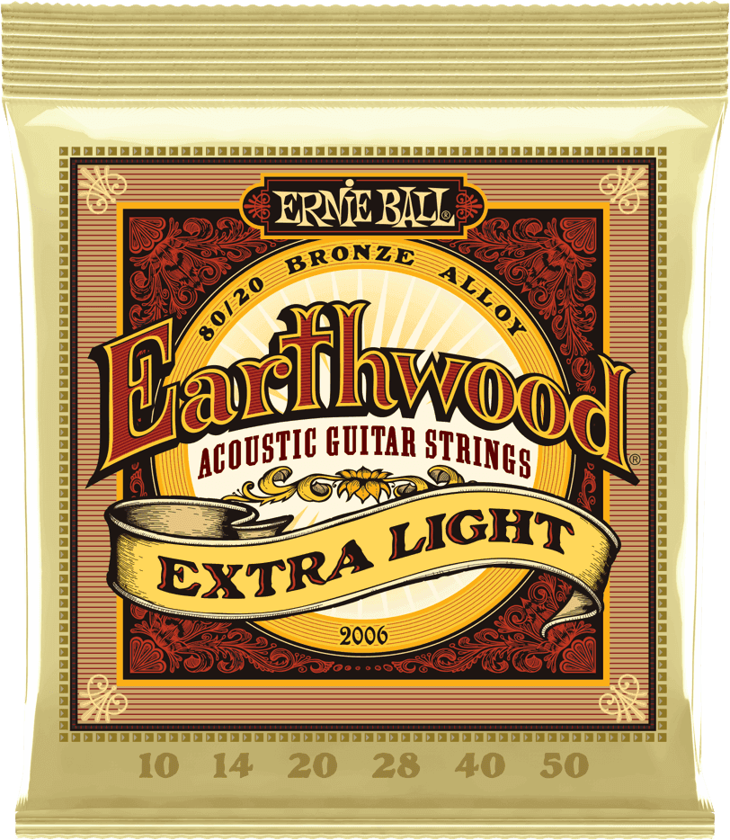 Jeu de cordes ERNIE BALL 2006 Earthwood Bronze – guitare acoustique – Extra Light 10-50