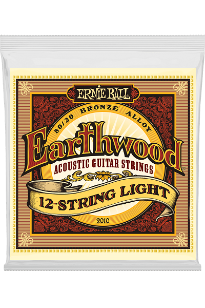 Jeu de cordes ERNIE BALL 2010 Earthwood – guitare acoustique 12 cordes – Light 09-46
