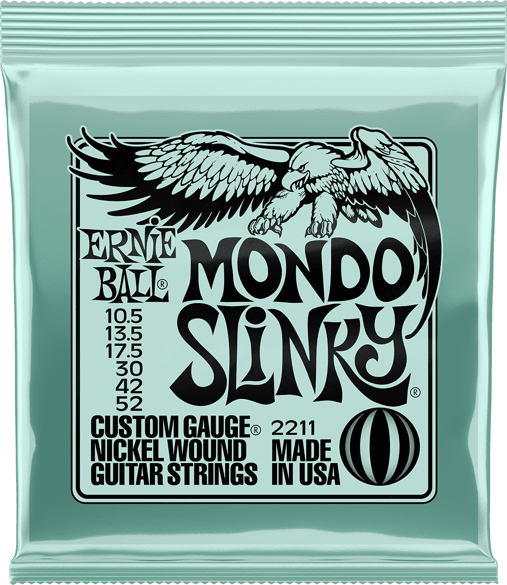 ERNIE BALL 2211 MONDO SLINKY - JEU DE CORDES GUITARE ELECTRIQUE 10.5-52