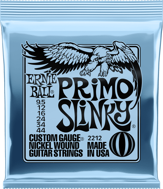 ERNIE BALL 2212 PRIMO SLINKY - JEU DE CORDES GUITARE ELECTRIQUE 9.5-44