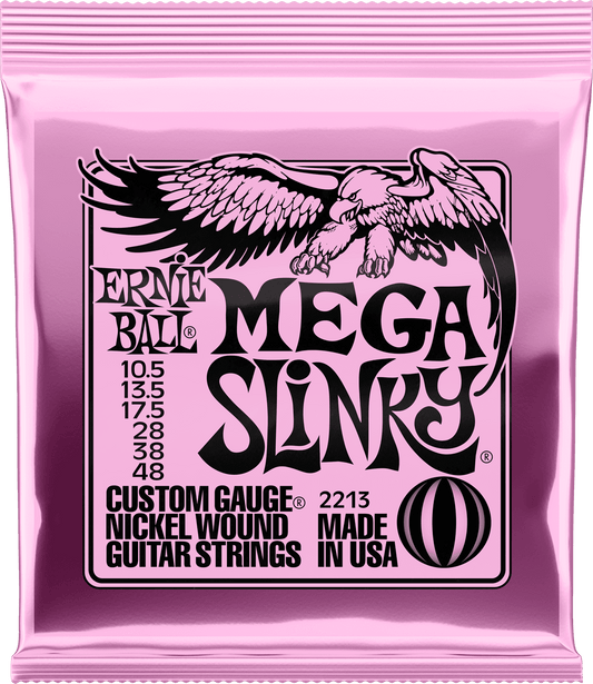 ERNIE BALL 2213 MEGA SLINKY - JEU DE CORDES GUITARE ELECTRIQUE 10.5-48