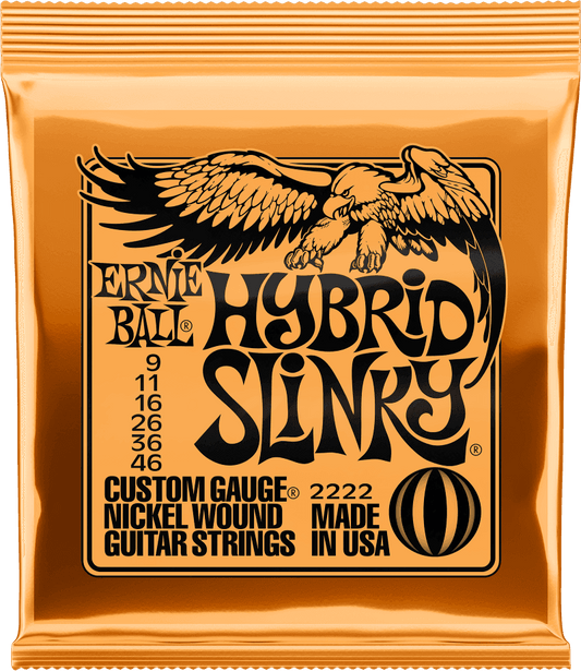ERNIE BALL 2222 HYBRID SLINKY - JEU DE CORDES GUITARE ELECTRIQUE 9-46