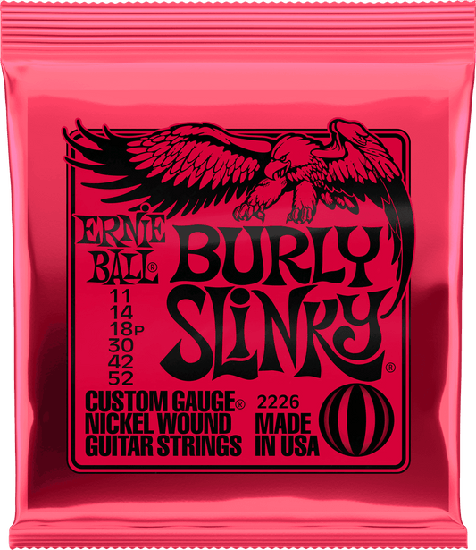 ERNIE BALL 2226 BURLY SLINKY - JEU DE CORDES GUITARE ELECTRIQUE 11-52