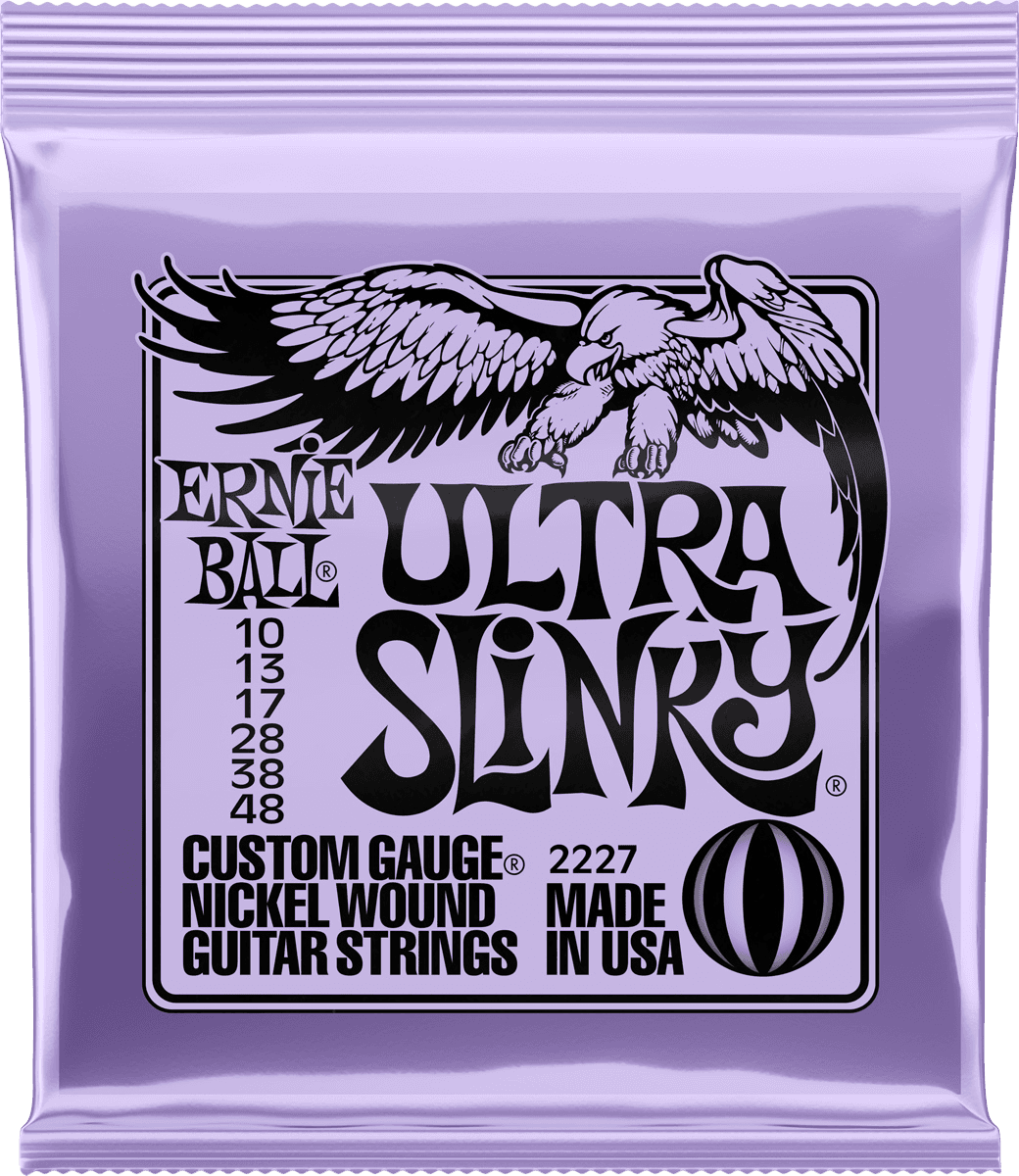 ERNIE BALL 2227 ULTRA SLINKY - JEU DE CORDES GUITARE ELECTRIQUE 10-48