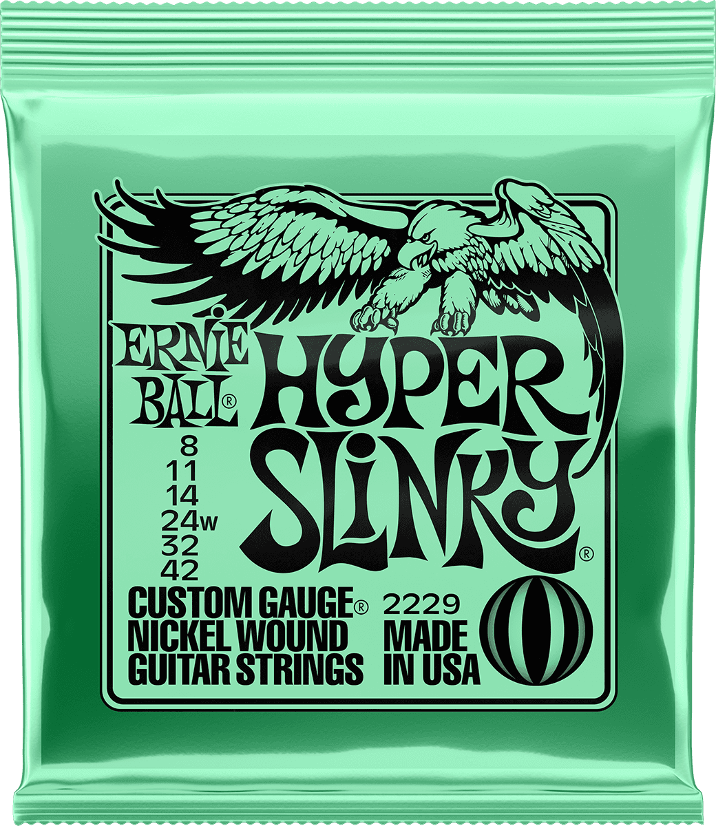 ERNIE BALL 2229 HYPER SLINKY - JEU DE CORDES GUITARE ELECTRIQUE 08 - 42