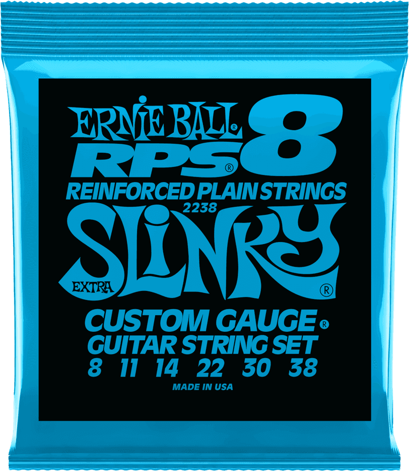 ERNIE BALL RPS 2238 Extra Slinky 8-38 – Jeu de cordes guitare électrique