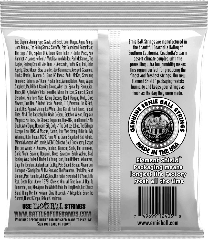 Jeu de cordes ERNIE BALL 2403 Nylon Clair / Métal Argenté – guitare classique