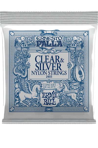 Jeu de cordes ERNIE BALL 2403 Nylon Clair / Métal Argenté – guitare classique