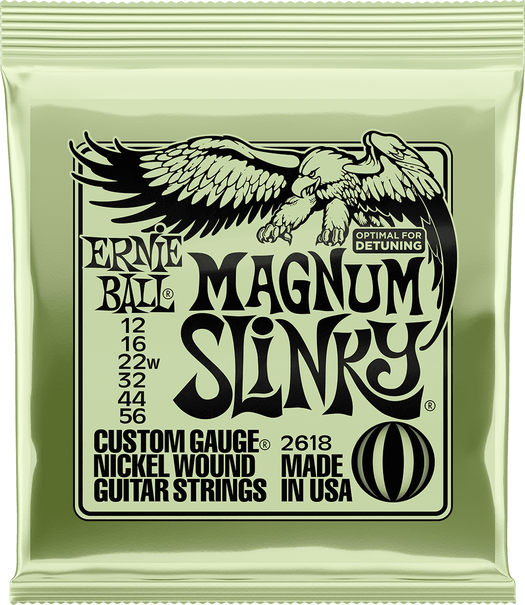 ERNIE BALL 2618 MAGNUM SLINKY - JEU DE CORDES GUITARE ELECTRIQUE 12-56