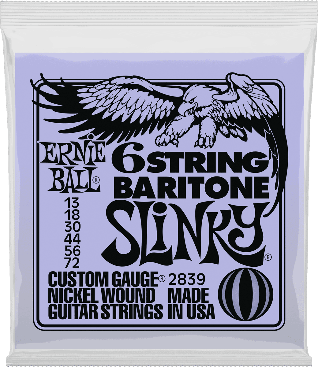 ERNIE BALL 2839 SLINKY BARYTON - JEU DE CORDES GUITARE ELECTRIQUE 13-72
