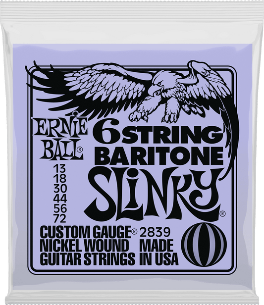 ERNIE BALL 2839 SLINKY BARYTON - JEU DE CORDES GUITARE ELECTRIQUE 13-72