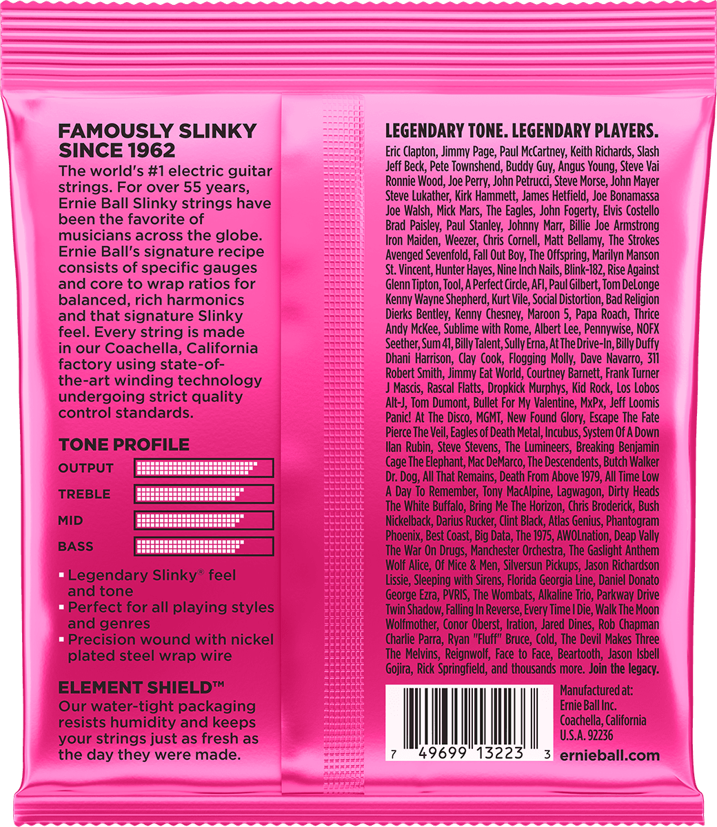ERNIE BALL 3223 PACK DE 3 JEUX SUPER SLINKY - JEU DE CORDES GUITARE ELECTRIQUE 9-42