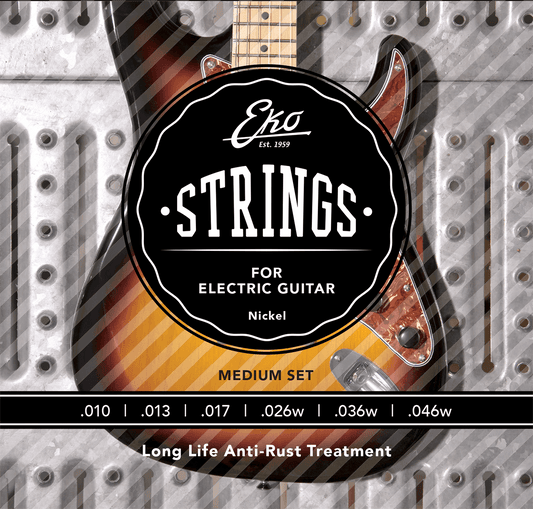 JEU DE CORDES GUITARE ELECTRIQUE REGULAR 10-46 EKO EL1046R