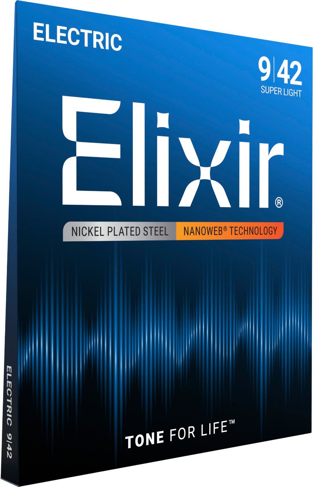 Jeu de cordes guitare électrique ELIXIR 12002 Nanoweb Super Light 09-42