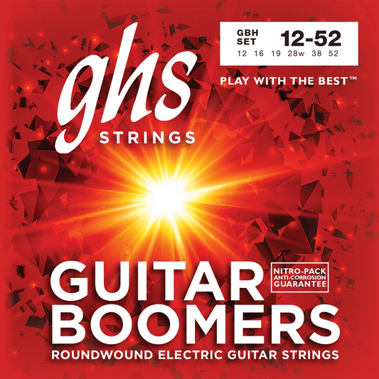 JEU DE CORDES POUR GUITARE ELECTRIQUE GHS BOOMER GBH 12-52