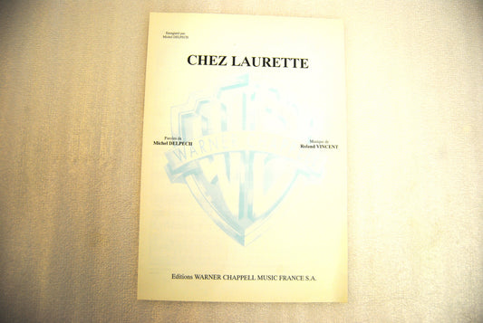 Partition CHEZ LAURETTE - piano chant - OCCASION