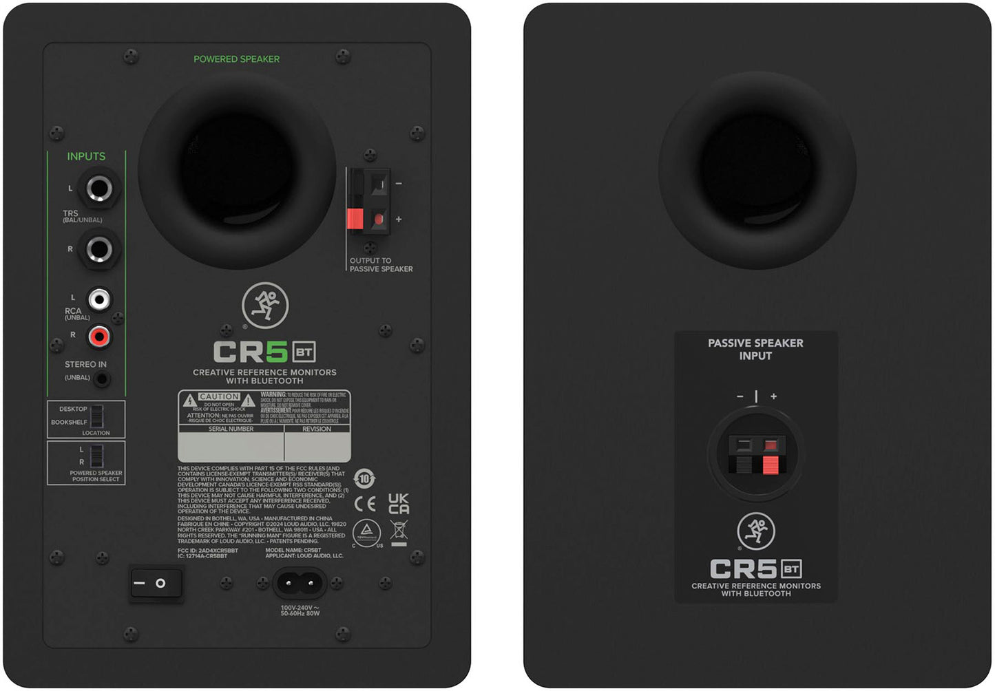 Enceintes de monitoring actives Bluetooth 5" – La paire MACKIE CR5BT&nbsp;