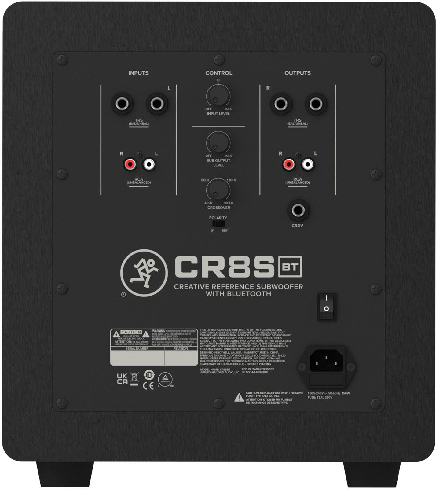Caisson de grave Monitoring actif 8" Bluetooth MACKIE CR8SBT