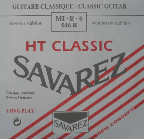 CORDE GUITARE CLASSIQUE NYLON FILEE MI 6EME SAVAREZ ALIANCE HT 546R