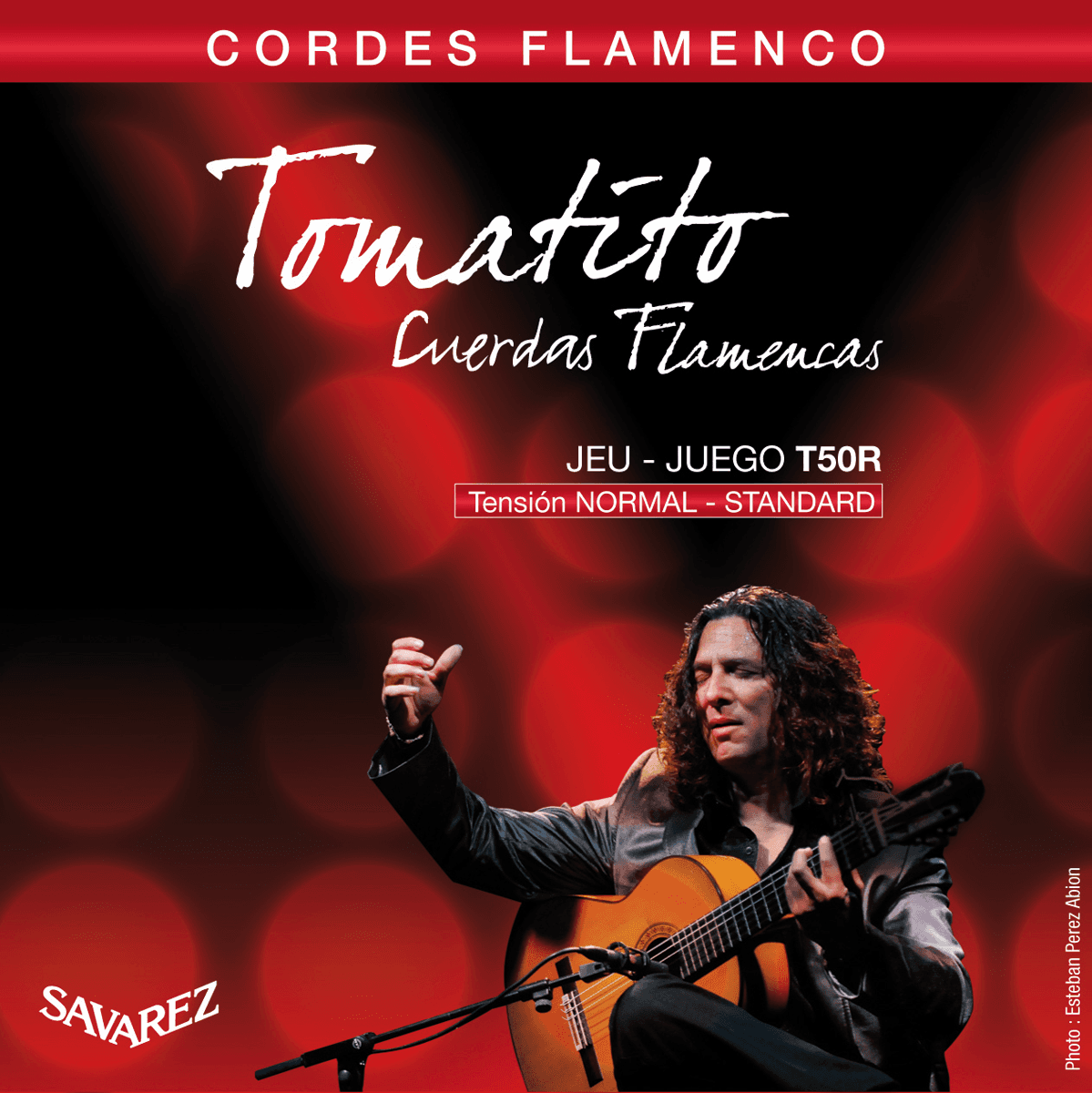 SAVAREZ T50R Rouge Tirant Normal – Jeu de cordes guitare flamenco