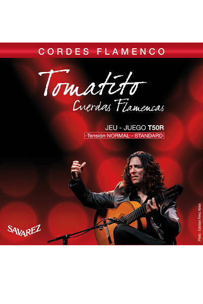 SAVAREZ T50R Rouge Tirant Normal – Jeu de cordes guitare flamenco