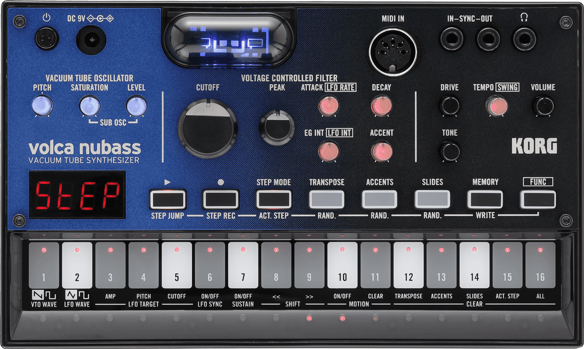 SYNTHE BASSE ANALOGIQUE AVEC LAMPE NUTUBE KORG VOLCA-NUBASS