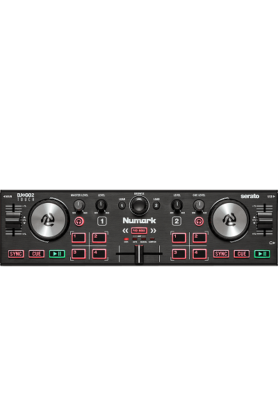 Numark DJ2GO2 Touch – Contrôleur DJ 2 voies ultra compact avec carte son