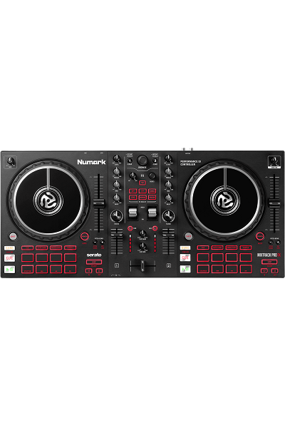 Numark Mixtrack Pro FX – Contrôleur DJ 2 voies avec carte son et 16 pads