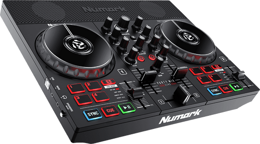 Contrôleur DJ 2 voies Numark Party Mix Live – 8 pads, carte son intégrée et lumière monitor