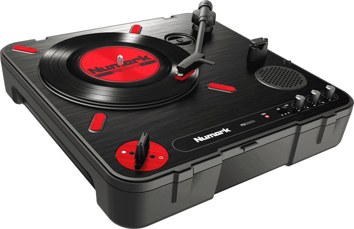 NUMARK PT01 Scratch – Platine vinyle portable USB avec haut-parleur et Switch Scratch