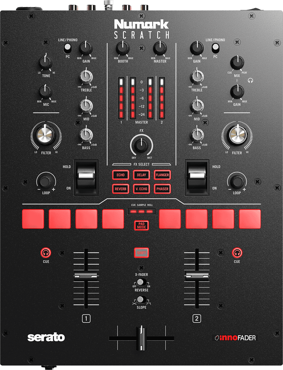 NUMARK Scratch – Table de mixage DJ 2 voies Serato DVS