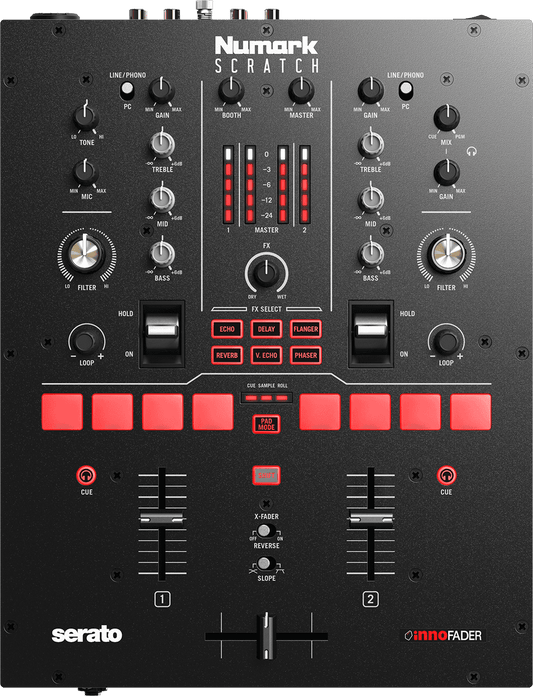 NUMARK Scratch – Table de mixage DJ 2 voies Serato DVS