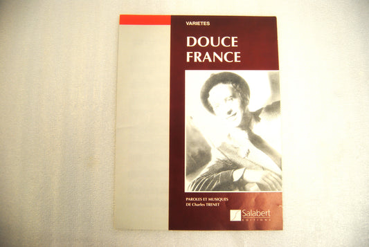 Partition DOUCE FRANCE - piano chant - OCCASION