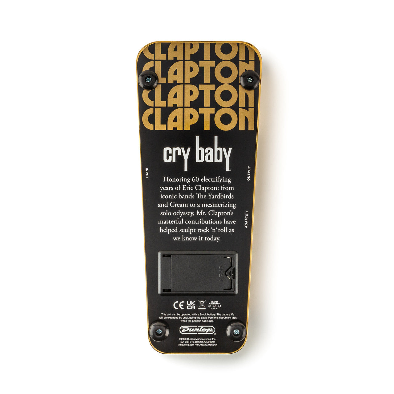 Pédale Wah Signature – Eric Clapton Cry Baby Limited Edition DUNLOP EC95 - SOLDES
