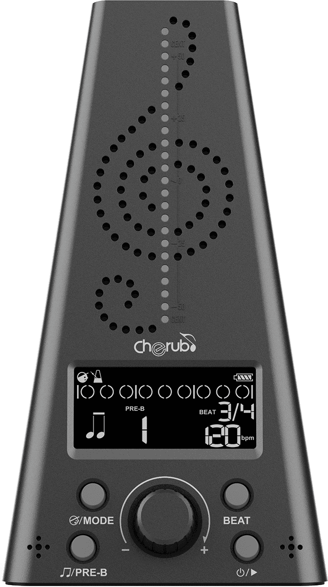 Métronome/accordeur électronique - noir CHERUB WMT-230-BLK