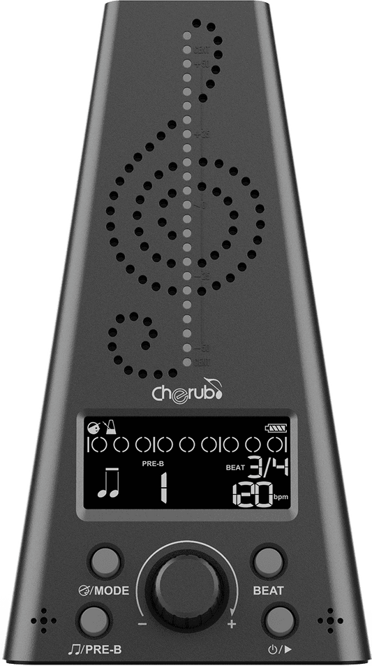 Métronome/accordeur électronique - noir CHERUB WMT-230-BLK