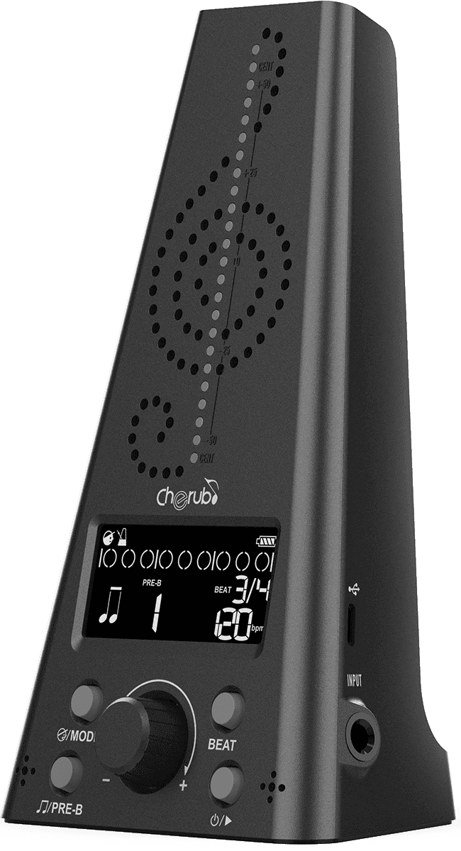 Métronome/accordeur électronique - noir CHERUB WMT-230-BLK