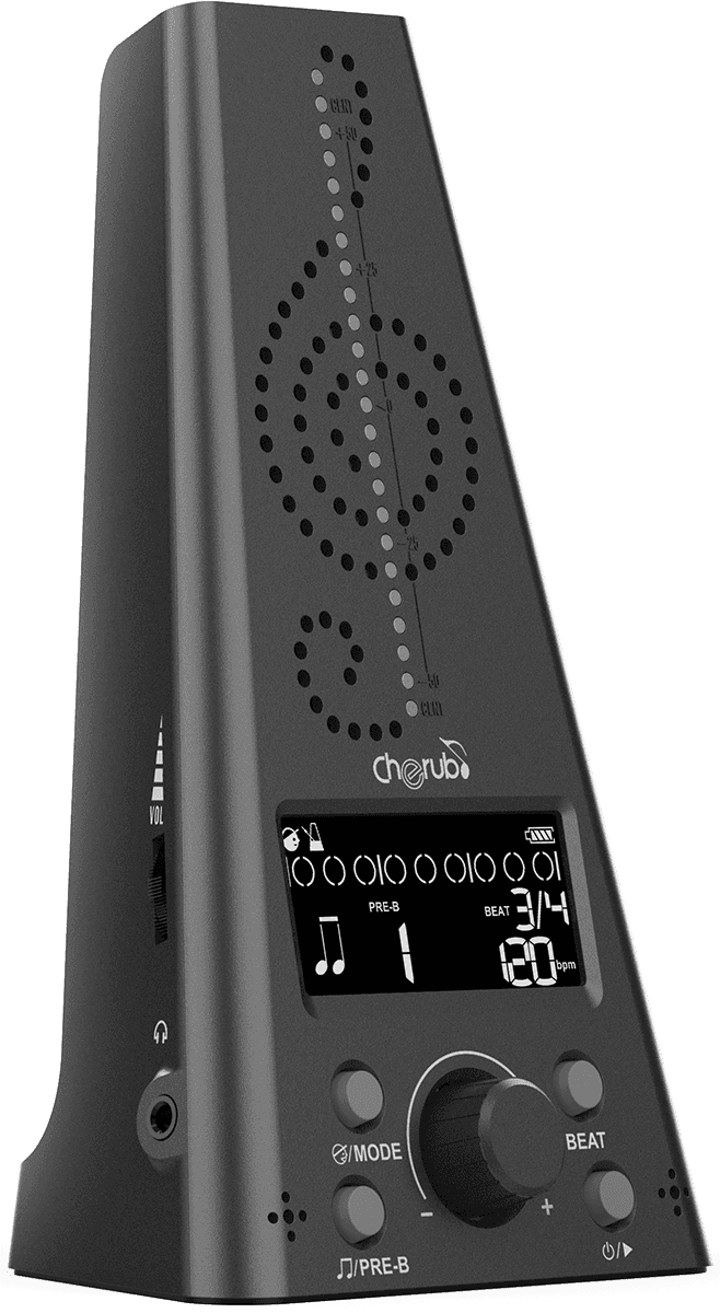 Métronome/accordeur électronique - noir CHERUB WMT-230-BLK