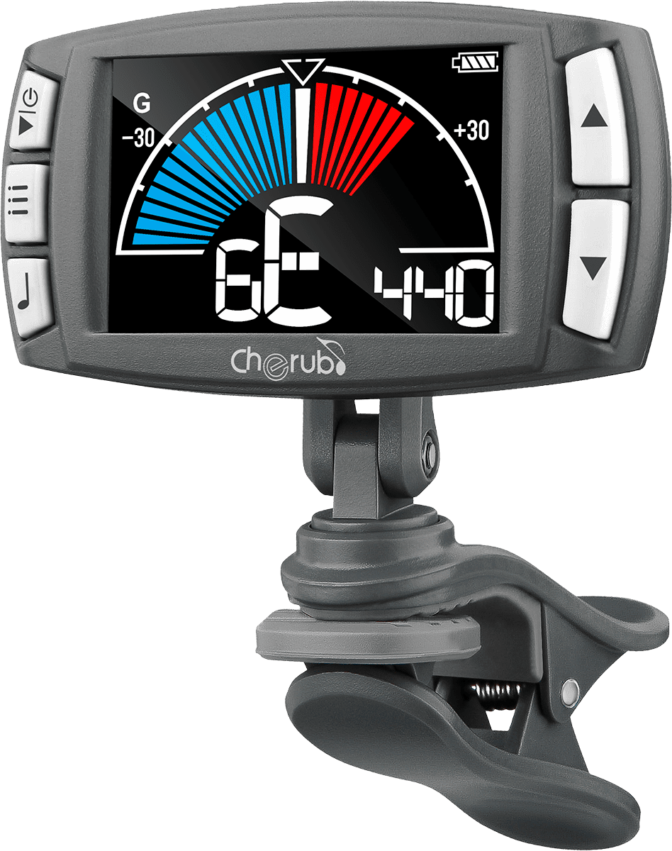 Accordeur/Métronome pince 3 en 1 - écran LCD CHERUB WMT-560