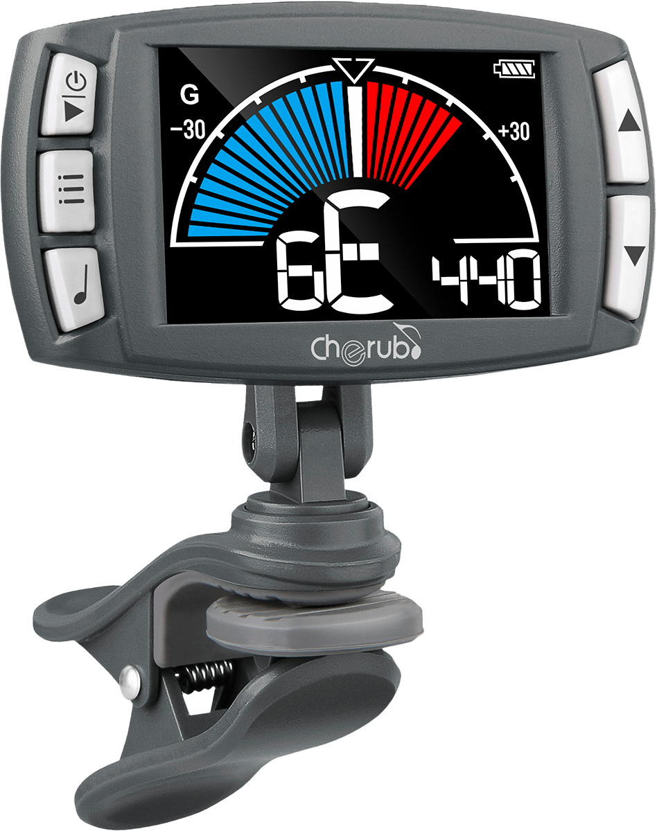 Accordeur/Métronome pince 3 en 1 - écran LCD CHERUB WMT-560