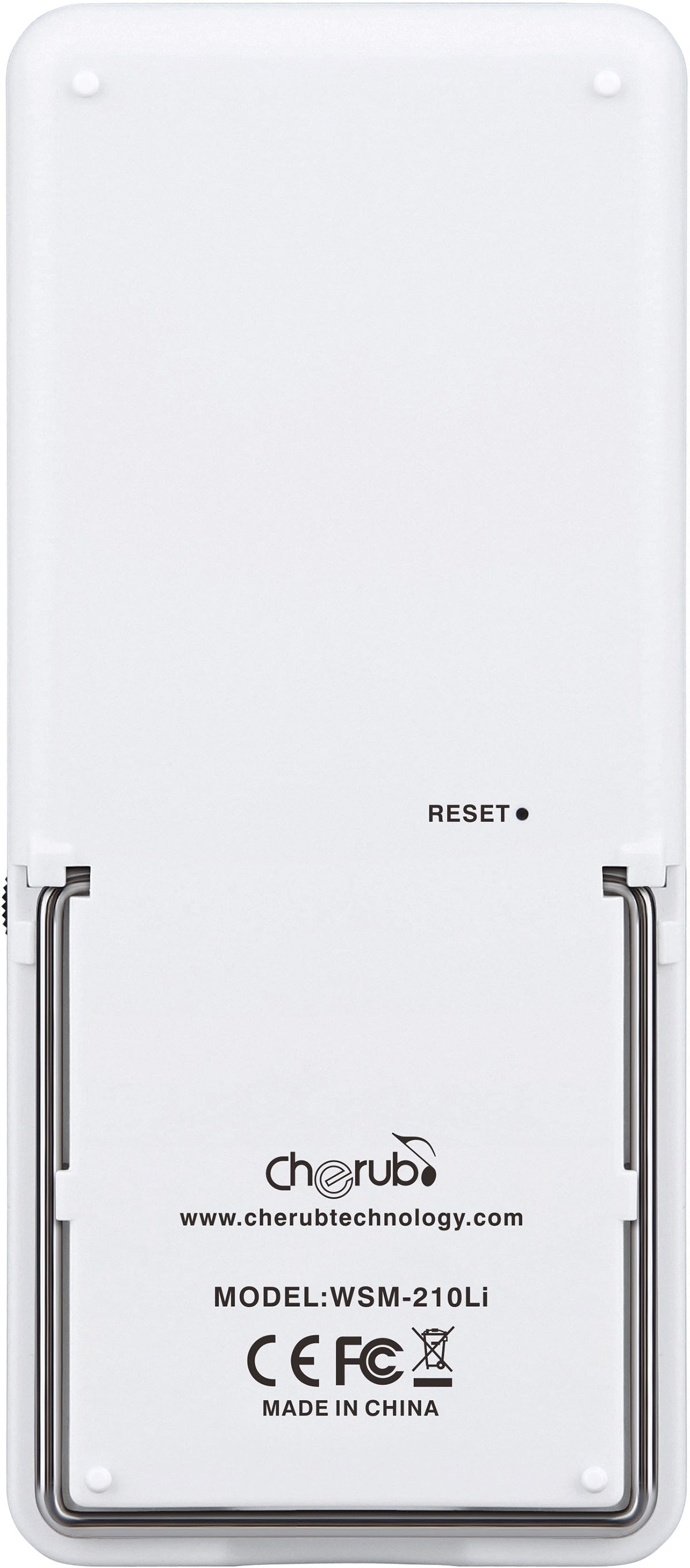 Métronome électronique compact avec support pliable - blanc CHERUB WSM-210LI