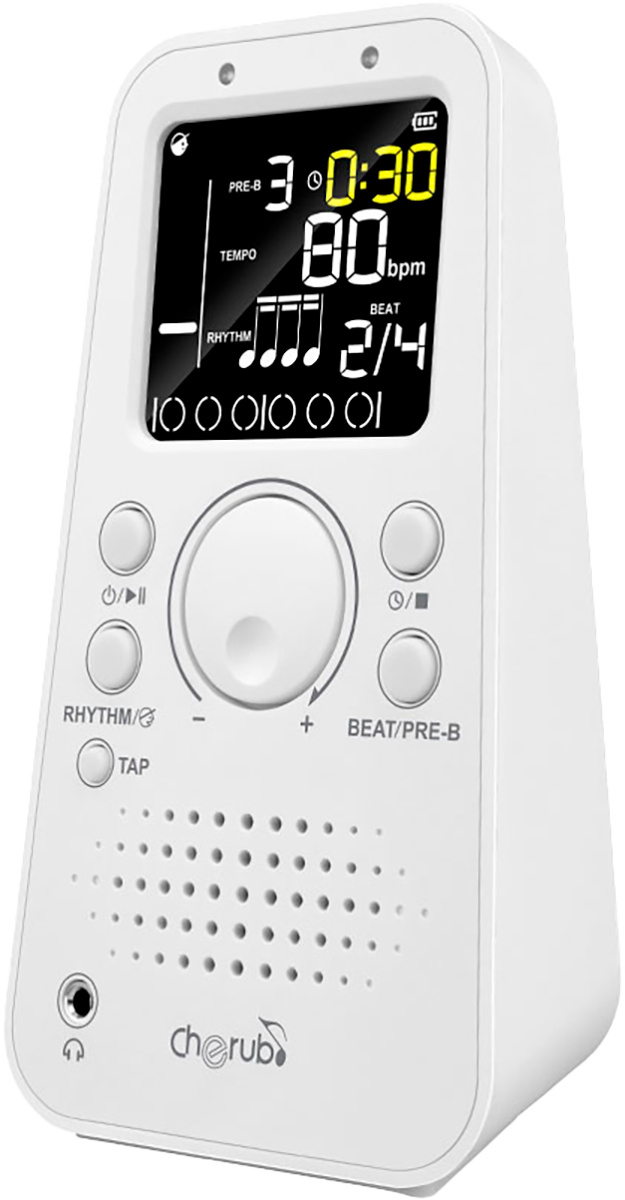Métronome électronique évolué - blanc CHERUB WSM-289