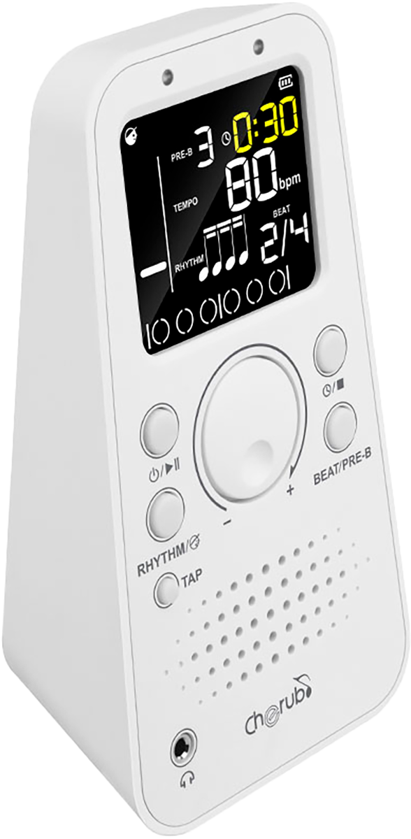 Métronome électronique évolué - blanc CHERUB WSM-289