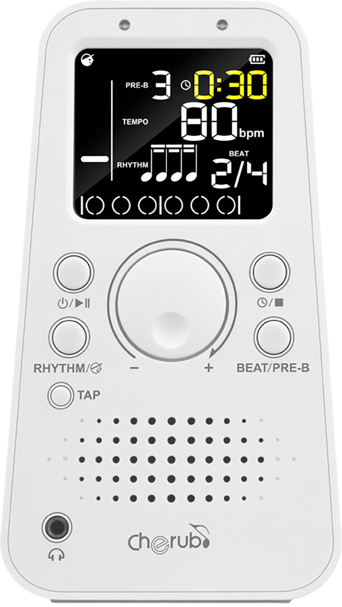Métronome électronique évolué - blanc CHERUB WSM-289